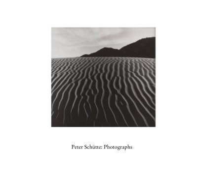 Peter Schütte Photographs book cover