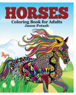 Horses Coloring Book for Adults book cover