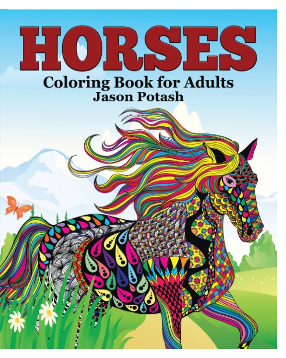 View Horses Coloring Book for Adults by Jason Potash