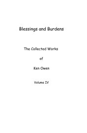 Blessings and Burdens book cover