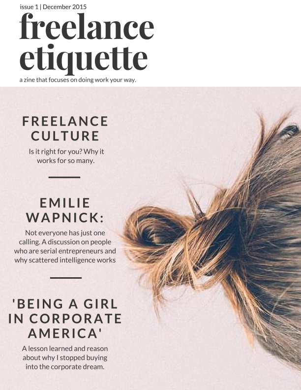 View freelance etiquette by Lakecia Hammond