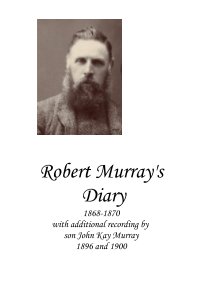 Robert Murray's Diary book cover