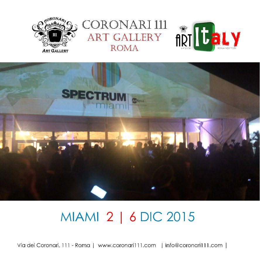 Bekijk SPECTRUM MIAMI ART FAIR 2015 op di Coronari 111 ART GALLERY