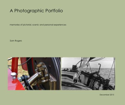 a photo portfolio copy book cover
