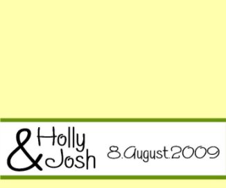 Holly and Josh wedding guest book book cover