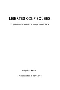 LIBERTÉS CONFISQUEES book cover