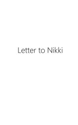 Letter to Nikki book cover
