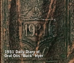 1931 Buck Hyer Diary book cover