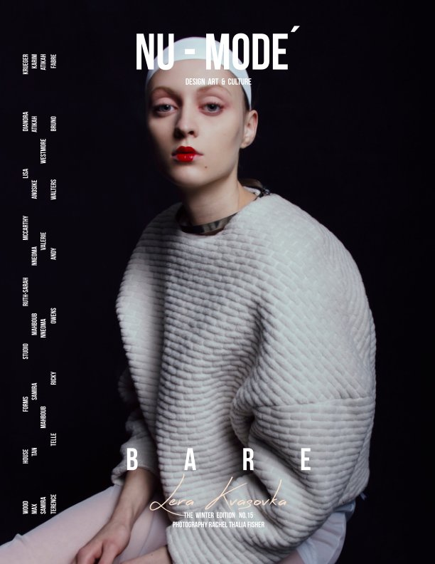 Ver Bare" No.15 The Winter Edition Featuring Lera Kvasovka Soft Cover Book por Nu-Mode´ Magazine