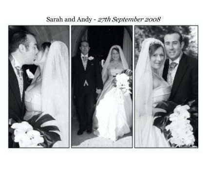 Sarah and Andy - 27th September 2008 book cover