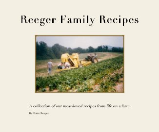 Reeger Family Recipes book cover