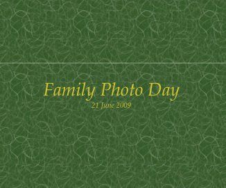 Family Photo Day 21 June 2009 book cover