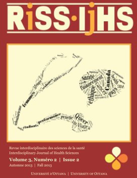 RISS-IJHS Volume 3, Numéro 2 | Issue 2 book cover