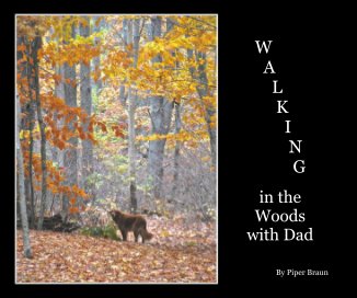 W A L K I N G in the Woods with Dad book cover