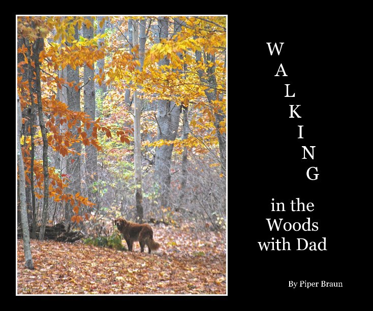 View W A L K I N G in the Woods with Dad by Piper Braun