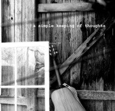 a simple keeping of thoughts book cover
