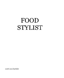 FOOD STYLIST book cover