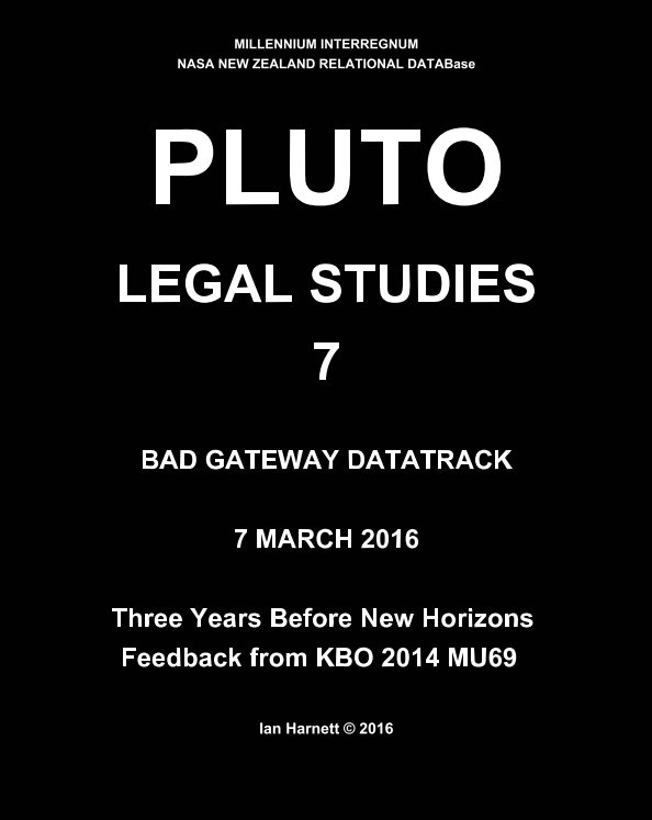 Ver Pluto Legal Studies 7 por Ian Harnett, Annie Cameron