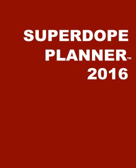 SuperDope Planner - Red HARDcover book cover