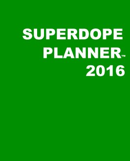 SuperDope Planner - Green HARDcover book cover