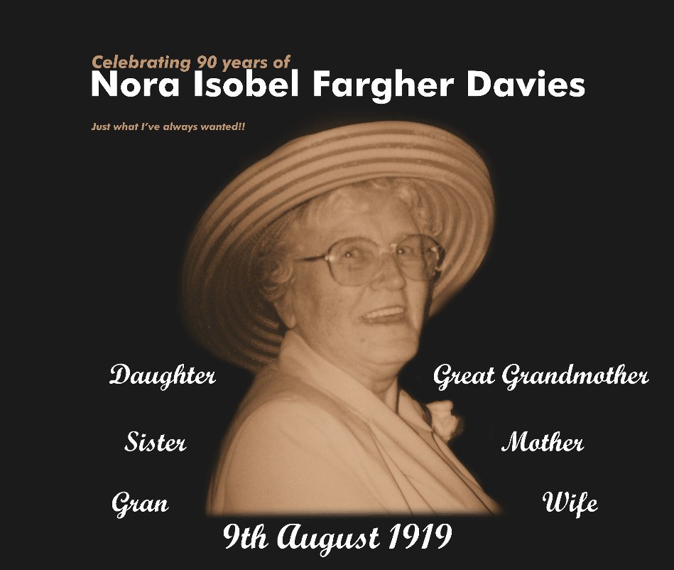View Nora Isobel Fargher Davies by Rachel S Sparkes