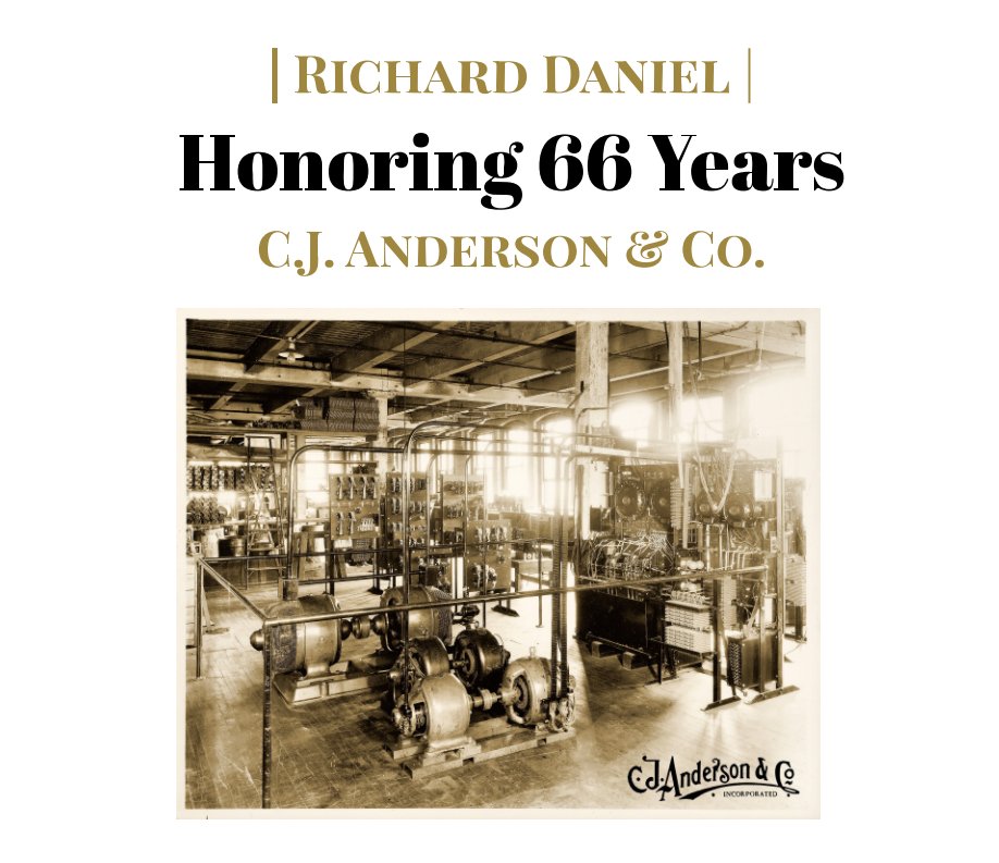 View Richard Daniel by Tom Sybert - CJ Anderson & Co.
