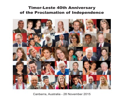 Timor-Leste 40th Anniversary of the Proclamation of Independence book cover