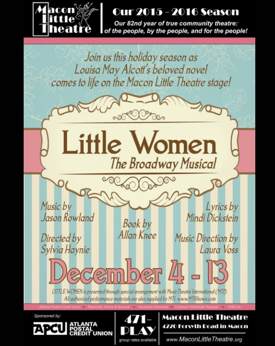View Little Women, the Musical by J. R. Carter for Cherokee Rose Designs