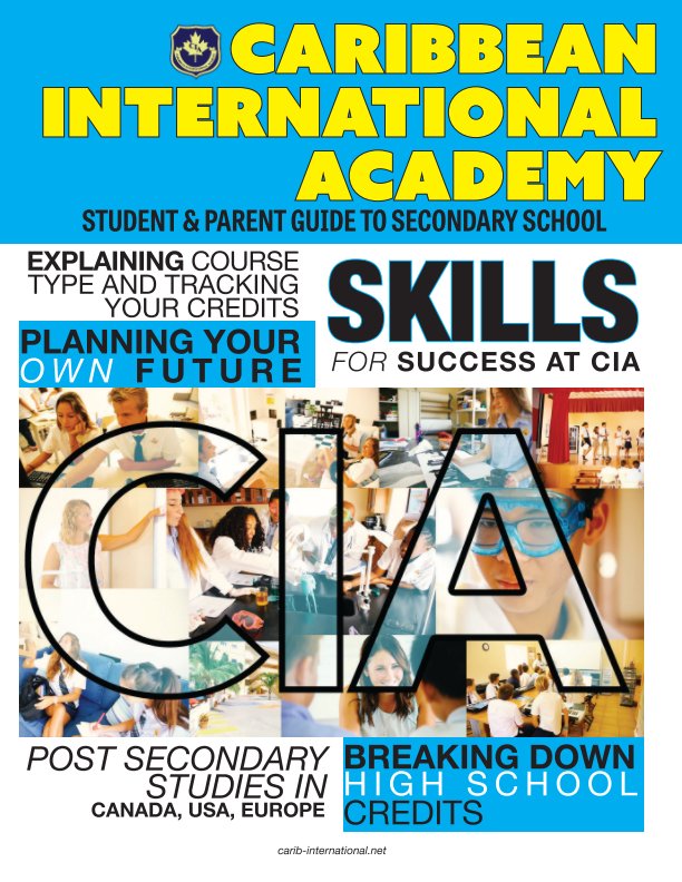 View CIA Student & Parent Guide by Caribbean International Academy