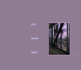 Ich sehe was book cover