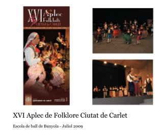 XVI Aplec de Folklore Ciutat de Carlet book cover