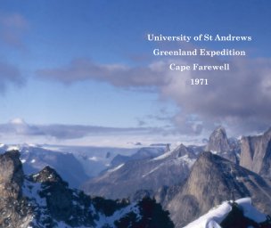 University of St Andrews Greenland Expedition, Cape Farewell, 1971 book cover