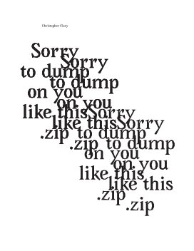 Sorry to dump on you like this.zip book cover
