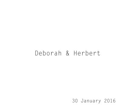 Deborah And Herberts Wedding book book cover