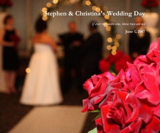 Stephen & Christina's Wedding Day book cover
