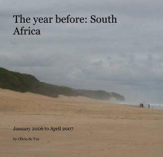 The year before: South Africa book cover
