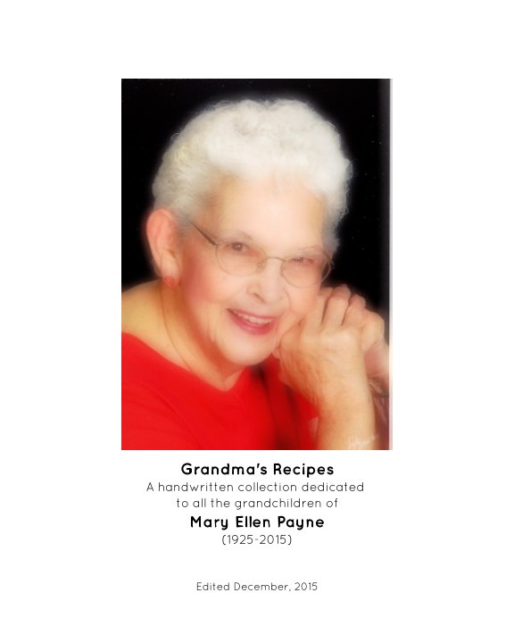View Grandma's Recipes by Mary Payne