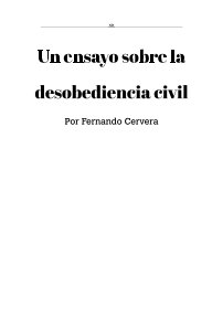 Un ensayo sobre la desobediencia civil book cover