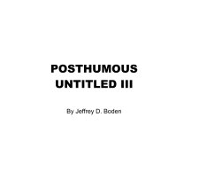 POSTHUMOUS
UNTITLED III book cover