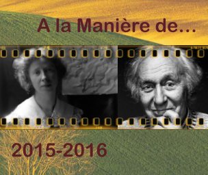 A la Manière de 2105-2016 book cover
