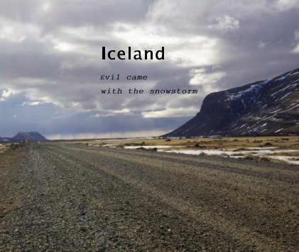 Iceland. Evil came with the snowstorm book cover