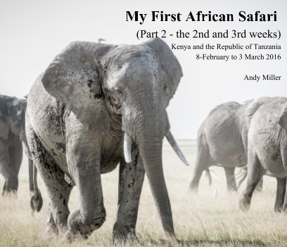 A few shots from My First African Safari (8 February to 4 March 2016) book cover