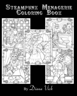 Steampunk Menagerie Coloring Book book cover