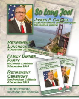 2015 Joe Calcara Retirement book cover