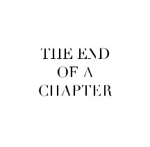 The End of a Chapter book cover