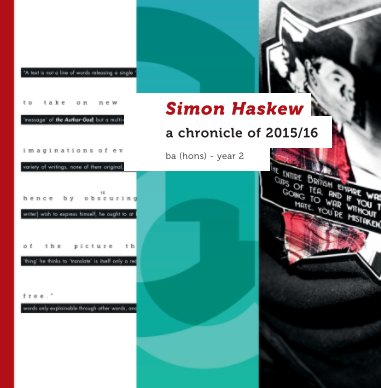 Simon Haskew - portfolio 2016 book cover