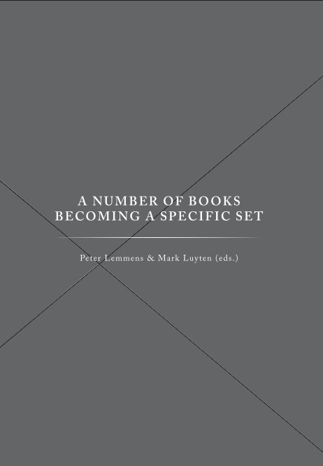 View A number of books becoming a specific set (Jun 2016) by Peter Lemmens & Mark Luyten (eds.)