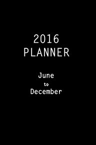 2016 Planner book cover