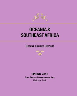 Docent Reports: Art of Oceania and Southeast Africa book cover