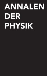 Annalen der Physik book cover